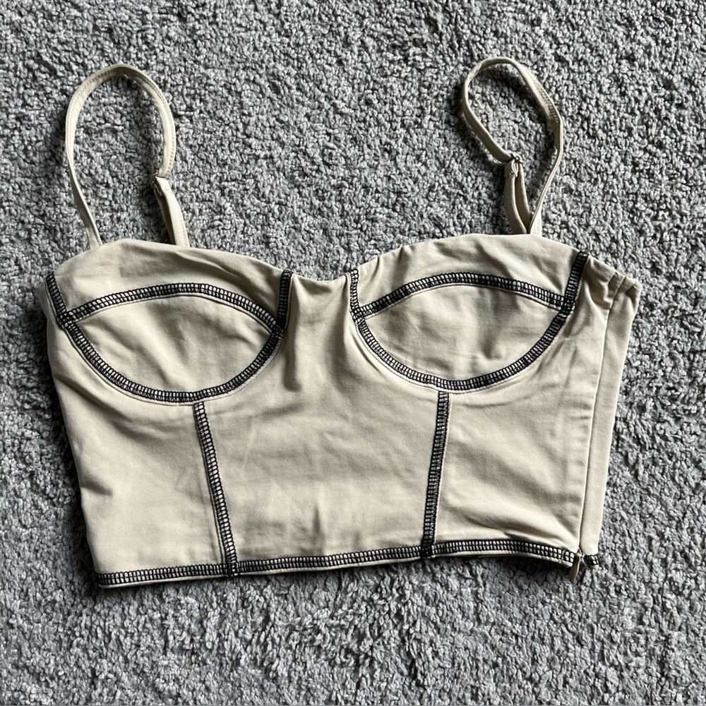Princess Polly Bustier Style Crop Top Size 2